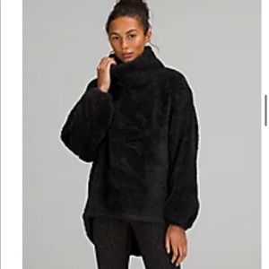 lululemon athletica Black Cozy Funnel Neck Pullover